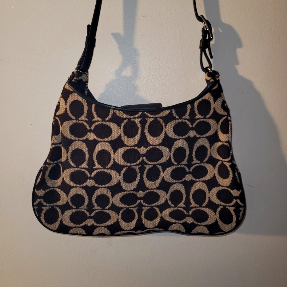 COACH small shoulder purse brown/cream